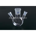 Flask Oblique Bentuk dengan Three Necks Standard Ground Mouth